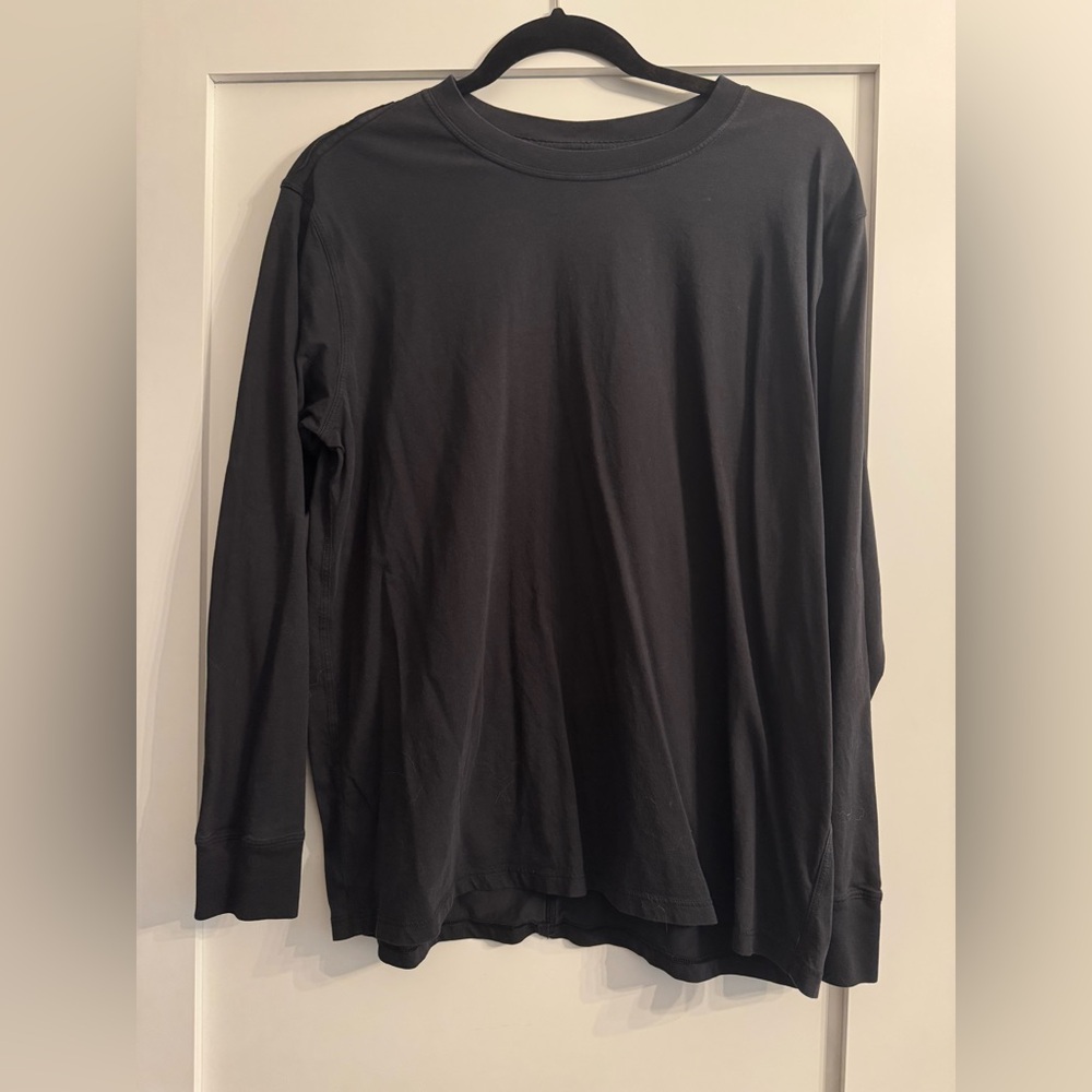 lululemon women’s all yours long sleeve shirt size 10 black